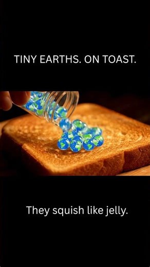 Spreading Tiny Earths on Toast 🌍 | Macro Sci-Fi ASMR Fantasy #shortsfeed #asmr #cake #breakfast