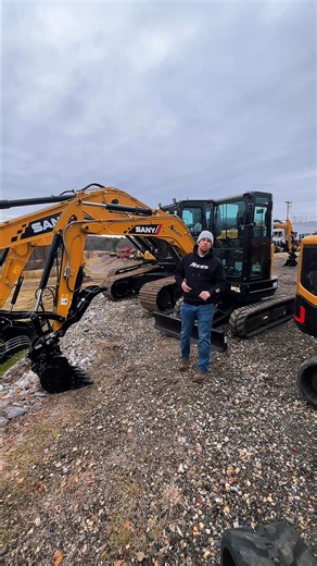 THE PERFECT MINI EXCAVATOR PACKAGE AT ONLY $799 A MONTH! Jay breaks down the Winter Workhorse deal we have going on the SANY SY35U right now. This package includes: ✅ Cab with heat/AC ✅ Yanmar diesel engine ✅ Straight or angle blade option ✅ Hydraulic thumb ✅ Hydraulic pin grabber ✅ Trenching bucket ✅ 5 year/5,000 hour warranty 💰 PLUS a FREE Armored ATB tilting bucket, which is a $3,795 value! Straight blade - $759 a month over 84 months! Angle blade - $799 a month over 84 months! 📲 MA: 508.88