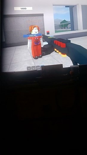 I was shooting prisoners as a prison guard in prison life #roblox