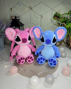Stitch & Angel Amigurumi Crochet Pattern PDF – Plush Toy Duo | Intermediate Pattern | Digital Download - Etsy
