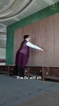 Ever wondered how a luxury TV wall is actually made? #bangalorehomes #interiordesignbangalore