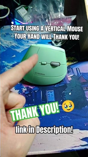I switched to a vertical Mouse! No more pain! #verticalmouse #shorts #office #pc #computer #mouse
