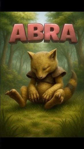 Pokemon GEN 1 ABRA Evolution – Realistic AI Transformation