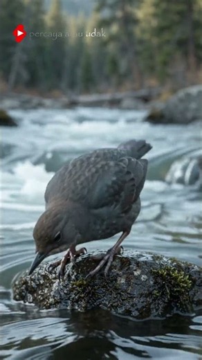 American Dipper—This Bird Dives and Walks on the Riverbed!