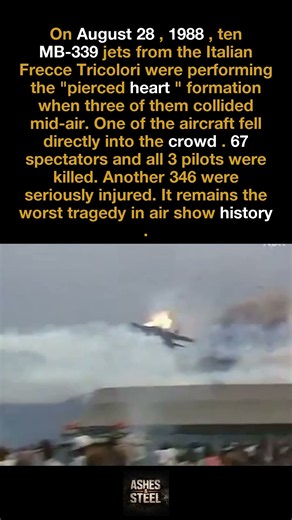 Three Frecce Tricolori Jets Collided at an Air Show in 1988