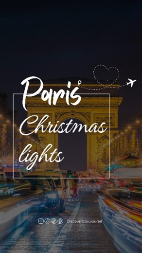 Paris doesn’t celebrate Christmas — it glows 🎄✨ When winter arrives, Paris transforms into pure light. From the Champs-Élysées to Galeries Lafayette, every corner sparkles with magic. Plan your winter escape like a local — my guide shows you where the real glow is. Save this for your Paris holiday list 🇫🇷💫 #ParisWinter #WinterTravel #ParisGuide #EuropeInWinter #TravelReel #ParisLights | Discoverit by yourself