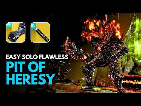 EASY Solo Flawless Pit of Heresy on Warlock [Destiny 2 Renegades]