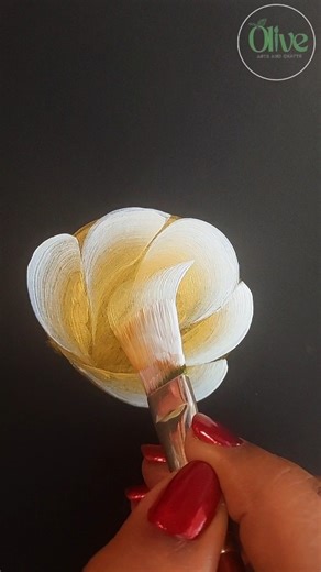 Simple rose acrylic painting for beginners ✨️🎨🌹#shorts #art #painting