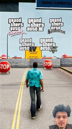 Crossing Blocked Bridges in Every GTA Game!😲 #shorts