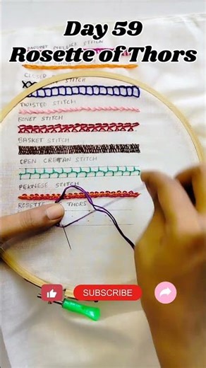 #DAY59 /75. #Rosetteofthors Embroidery 75-Days Challenge:Master the Art of 🪡in 75 Days