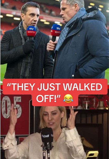 “They nodded at me, turned and walked off!” 😂 @kellycates_ explains the story behind THAT infamous @23carra & @Gary Neville incident on Sky Sports!
