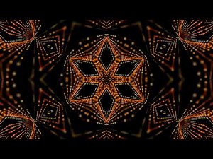 Ornamental kaleidoscope stage visual loop for events LED screens and projection mapping