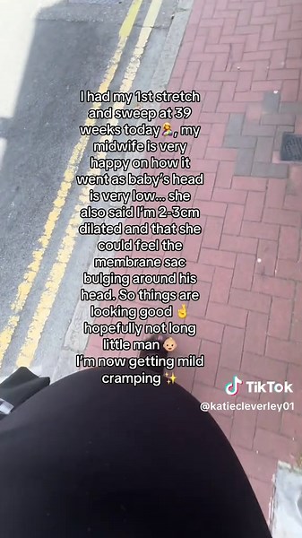 Drop your stretch & sweep experiences 🤱 would love to know how you felt after!! Xx #babyboy #39weekspregnant #stretchsweep #lowdown #2cmdilated #cramping ##son##2under3##secondbaby##fypppppppppppppppppppppppp##mumsoftiktok