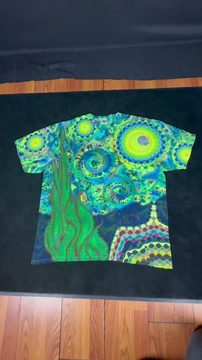 Starry Night Tie Dye UV Blacklight Reactive Process