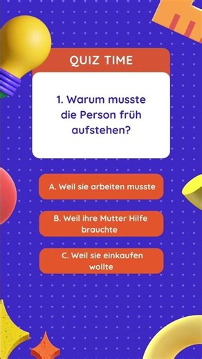 🎧 A2 German Listening - Modal Verbs (Präteritum) 🇩🇪✨