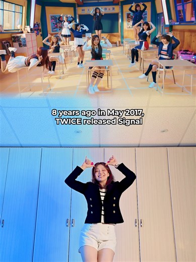 day 5 of learning all the TWICE choreos before we see TWICE 🍭 'Signal' Throwback Cover @TWICE #twice_once #twice_thisisfor_world_tour #throwbackcover #kpopthrowback