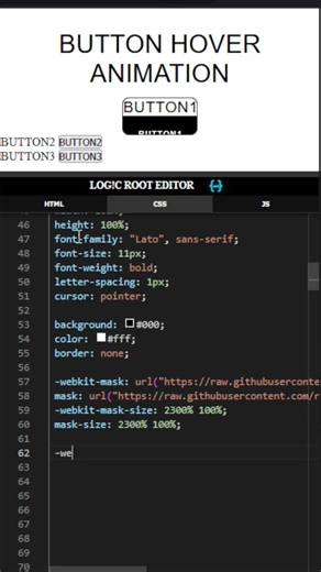TOP CLASSY CSS BUTTON STYLE...made with only pure css no js #coding #htmlcss #cssanimation
