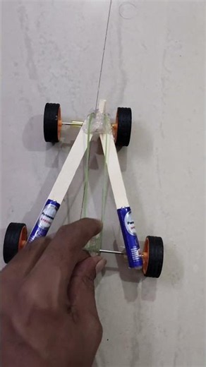 DIY Rubber Band Car That Really Works!#viral #diy #shortvideo