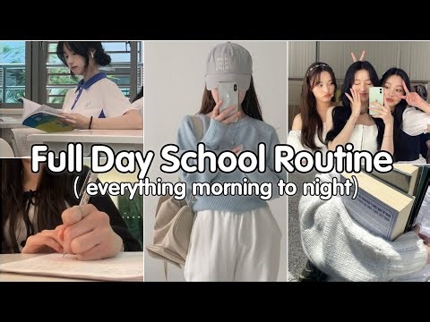 Full Day School Routine That Boosts Productivity 💛✨