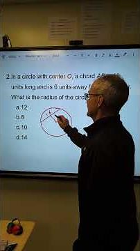 Given a Chord of a Circle, Find the Radius.