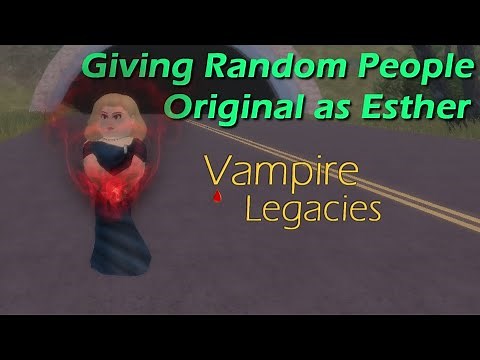 ROblox: The Vampire Legacies | Turning Random People Into Originals!