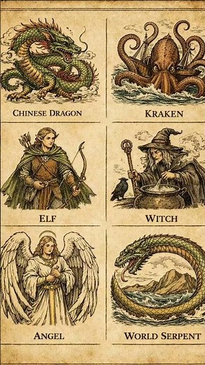 10 Most Fascinating Mythical Creatures 🌌 | Mythical Creatures Short