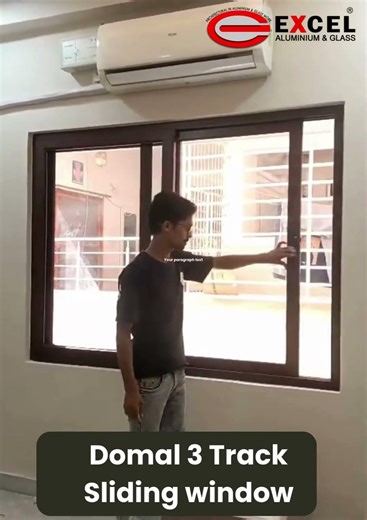 domal 3 track sliding window