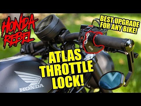 Atlas Throttle Lock - Install, Review, Test Ride - Honda Rebel 500