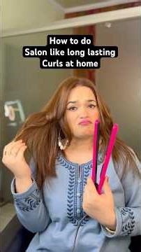 How to do salon like long lasting curls at home #stepbystep #curls #tutorial