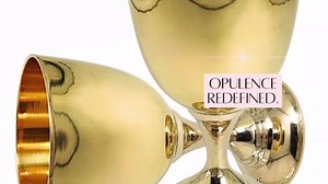 Brass Handmade Premium Wine Cup Gothic Chalice Ancient Elegant Wine Goblet Vintage Chalice Goblet Communion Cup, Handmade Gold Chalice - Ideal Gift for Wine Enthusiasts - Wedding Wine Glass (1 Piece )