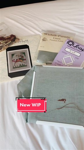 My first Nora Corbett design! #crossstitch #xstitch #noracorbett #reindeer #christmascrossstitch #mirabilia #flosstube #crossstitchofinstagram #flosstubersoftiktok #crossstitchlover #crossstitchoftiktok #crossstitchwip