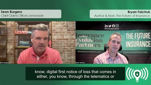 The Future of Insurance Podcast S3E5 – Sean Burgess, Chief Claims Officer, Lemonade (Teaser 4) | Bryan Falchuk