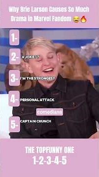 Why Brie Larson Causes So Much Drama in Marvel Fandom 😂🔥 #celebrity #funny #comedy #viral #shorts