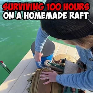 STRANDED 100 Hours on a DIY RAFT | Dangie Bros