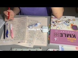 [STUDY WITH ME] 의대생과 함께하는 5시간 새벽 공부🌝✨ real time, no music