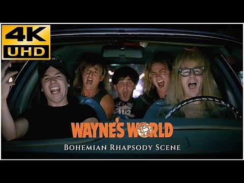 Wayne's World - Bohemian Rhapsody Scene - 4K & HQ Sound!!