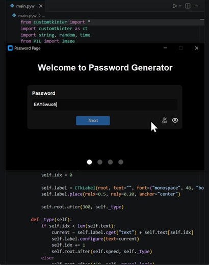 Password Generator With Tkinter || Python #customtkinter #tkintertutorial #programming #python