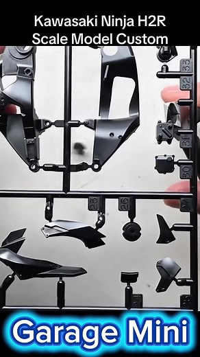 Custom Kawasaki Ninja H2R Scale Model Build