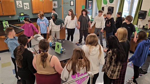 Mrs. Krueger's PVJH Science Class on Reels