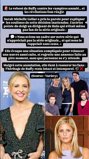 Le Reboot de Buffy annulé !