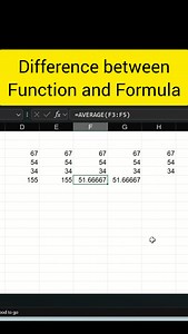 5.1K views · 79 reactions | Difference between Function and Formula #trendingreel #excelindia #livetraining #inshot #excelcourse #msexcel #onlineclass #learnexcel | S. Gohar Rehman Tajak | Facebook
