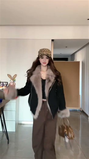 Styling This One Fuzzy Jacket ~