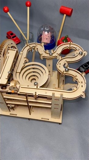 Satisfying Marble Run Machine – Mesmerizing Wooden Mechanics | DMS SatisfyMe”