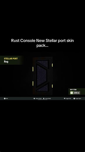 Rust Console New Stellar port skin pack…#shorts #rust #rustconsole