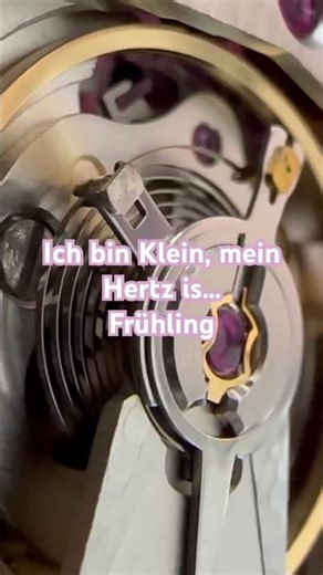 Frühlingsherz - Heart spring - Watch mechanism - watch balance wheel