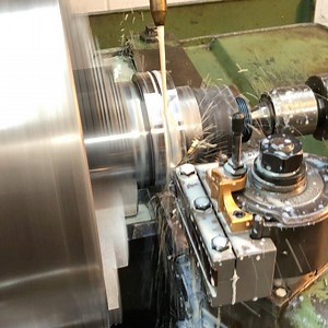 Relieving the center of the 4140 disc with a 1/8” parting tool. I’ll be going in after this tool with a 1/4” radius round insert tool. I’m machining some custom cable sheaves for a customer. I’ll also be attempting a heat treatment on these later. #abom79 #manualmachining #manualmachinist #monarchlathe #lathework #jobshop #machineshop | Abom79