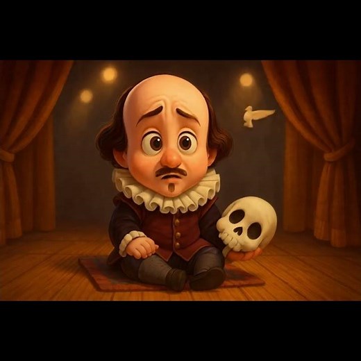 “To Be or Not to Be…” – Baby Shakespeare Tribute | #Shorts #Shakespeare #AIAnimation