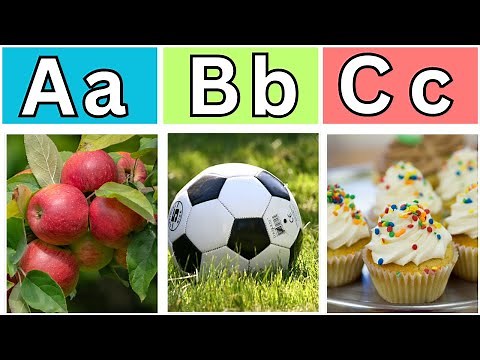 ABC Alphabet Video Chart - Learning The Letters and English Vocabulary for Preschool