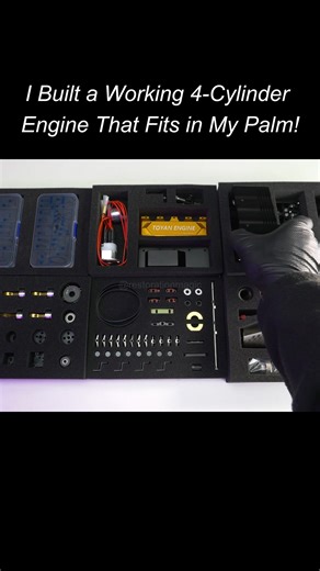 I built a working 4-Cylinder Engine #4cylinder #4cylinderengine #engine #built #restoration | Three-Cylinder Engine Projects