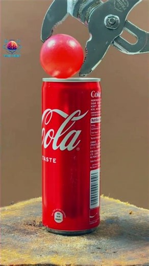 🔥"Red-Hot Ball vs Coke Can | Crazy Thermal Experiment!"#science #short
